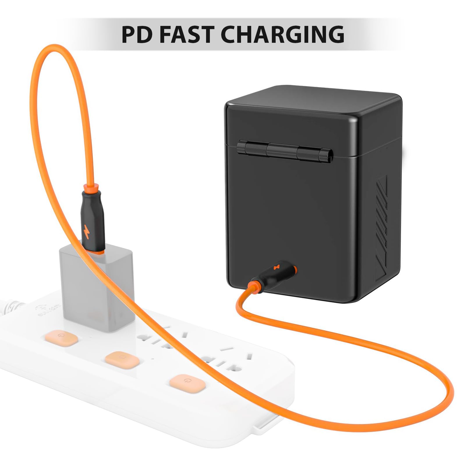 Estuche de carga de batería para cámara con dos ranuras y carga rápida PD para baterías EN-EL15B/EN-EL15C, incluyendo ranuras para tarjetas, adecuado para fotografía en interiores y
