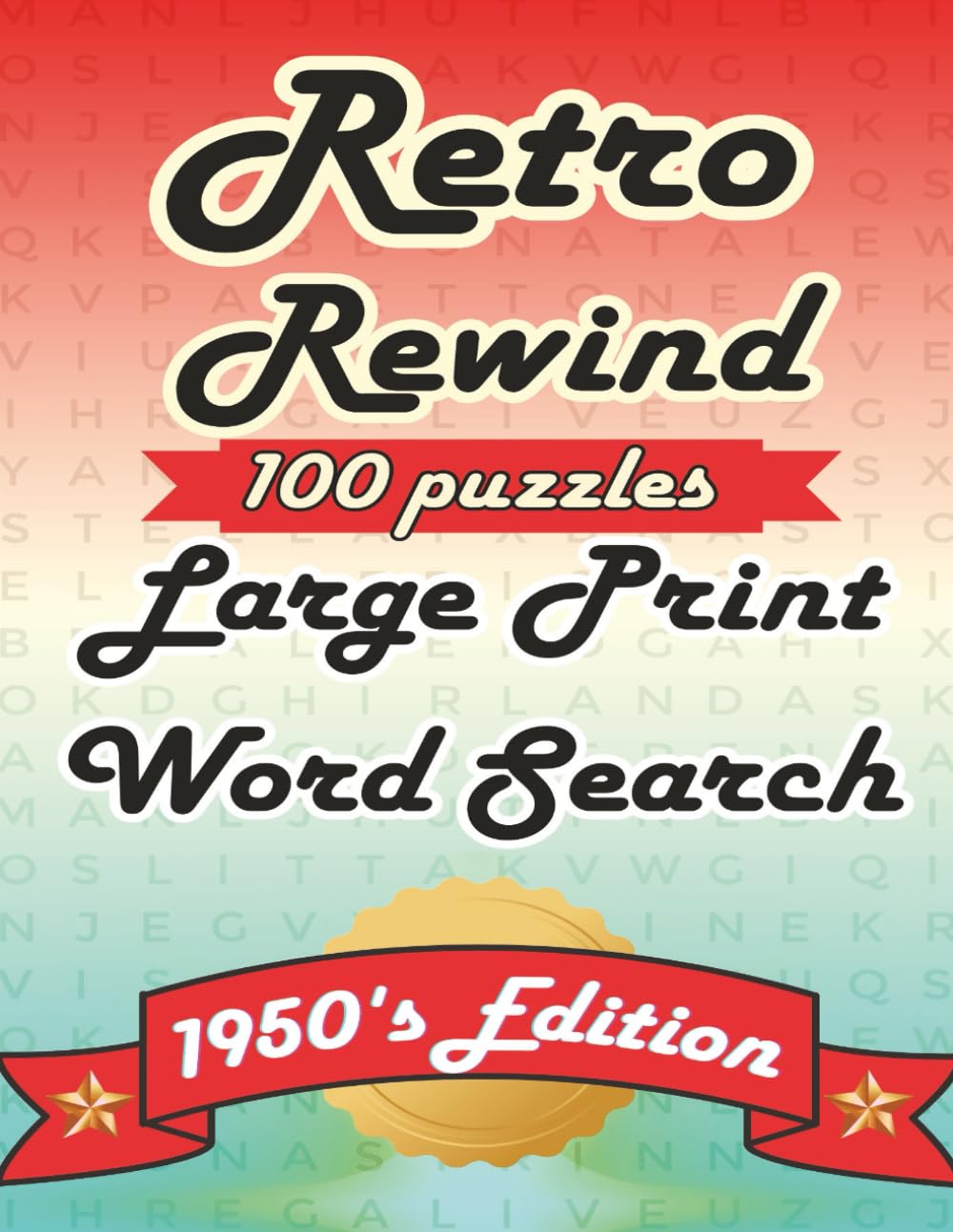 Retro Rewind Large Print Word Search 1950's Edition