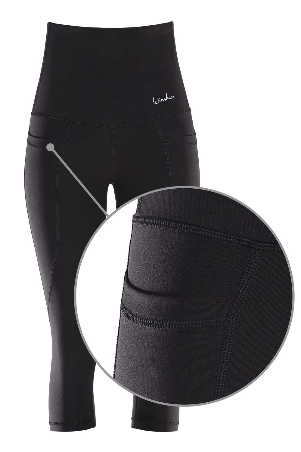 WINSHAPE Funkcjonalny Komfort ¾-tights Hwl215c "High Talia" - Legginsy Kobiety
