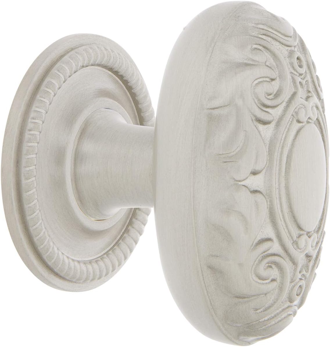 Nostalgic Warehouse Victorian Brass 1 3/4" Cabinet Knob with Rope Rose in Timeless Bronze