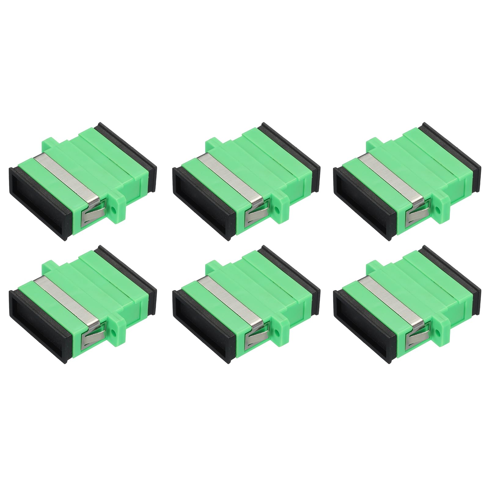 QUARKZMAN Ferrule Ottico in Fibre Sc-Sc/Apc, Adattatore Duplex a Fibre Singola, Sc-Sc/Apc, per Connettore di Rete Internet, 6 Pezzi
