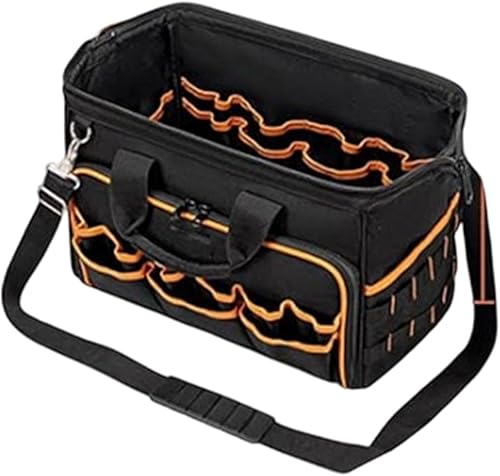 Generic 43cm Tool Organizer Carrying Case Foldable Versatile Housekeeping Tote Toolbag for Technician Framer Cleaners Housekeepers