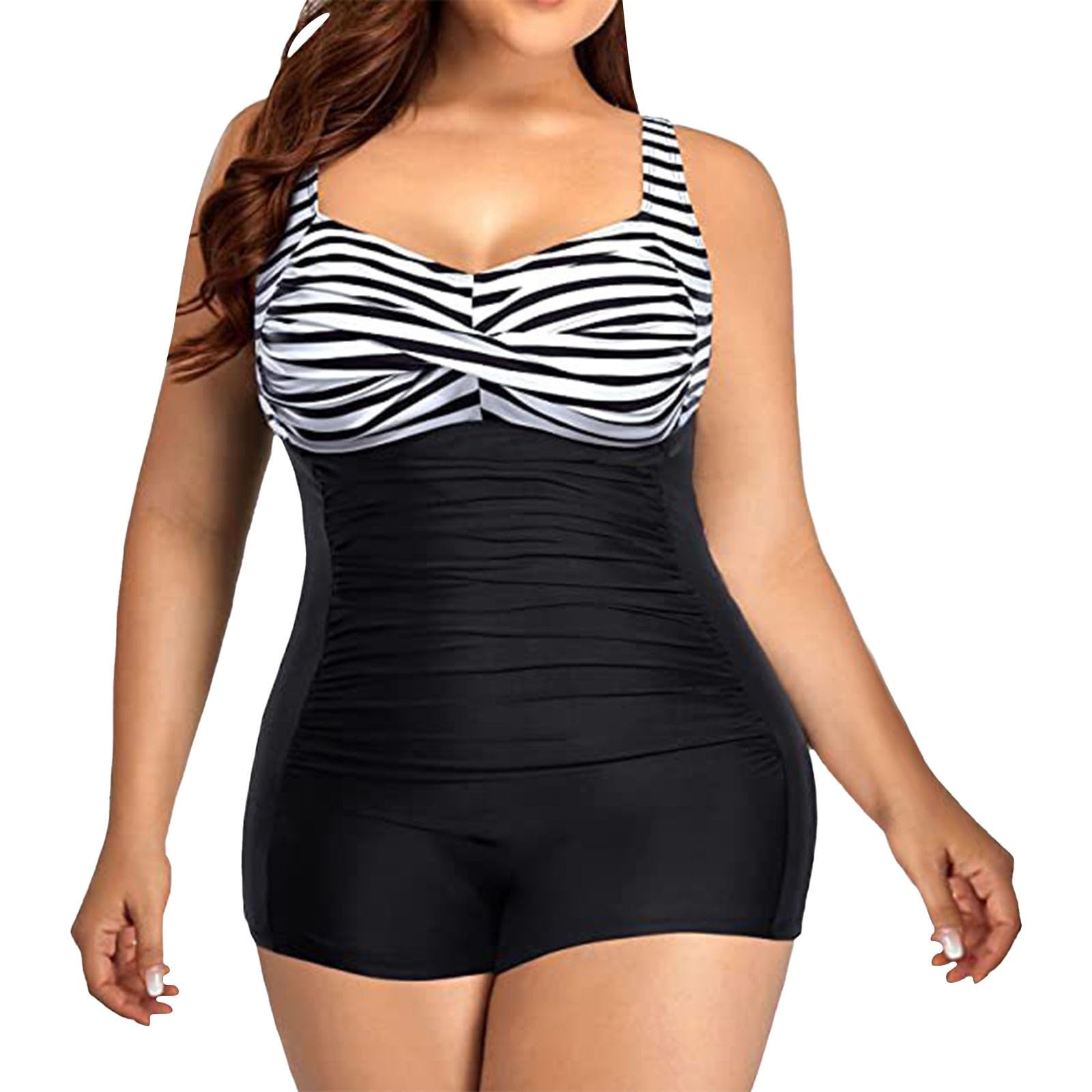 Bañadores Mujer Talla Grande Natación Bañadores Piscina Reductores Una Pieza Control De Abdomen Traje De Baño Reductor Barriga Cintura Alta Sexy Bañador Vientre Plano con Relleno Ropa De Baño Baratos