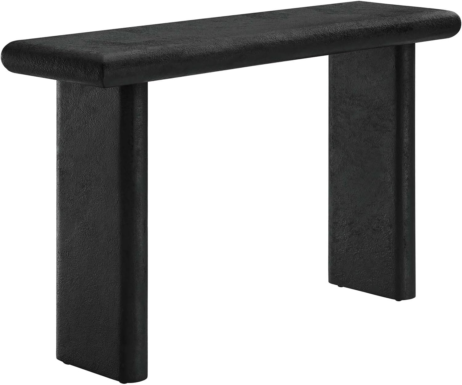 ModwayEEI-6577-BLK Relic Concrete Textured Console Table, Black