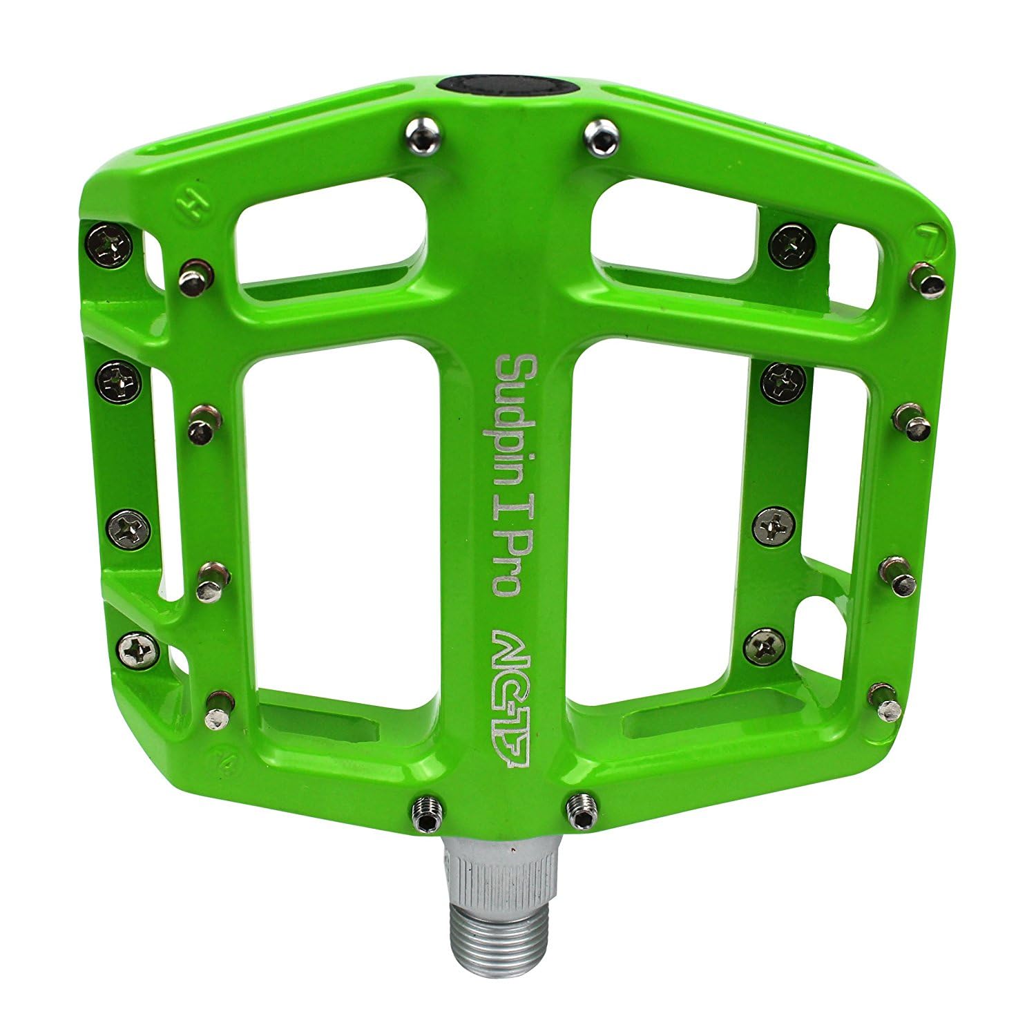 NC-17 Sudpin I Pro - Pedale in alluminio per bicicletta, MTB, mountain bike, BMX, cuscinetti a sfera + asse Cr-Mo, con perni di ricambio, colori assortiti