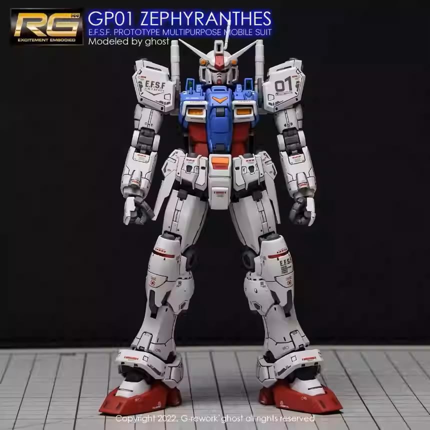 Amazon | ［RG 1：144］RX-78GP01 試作1号機ゼフィランサス 水転写式