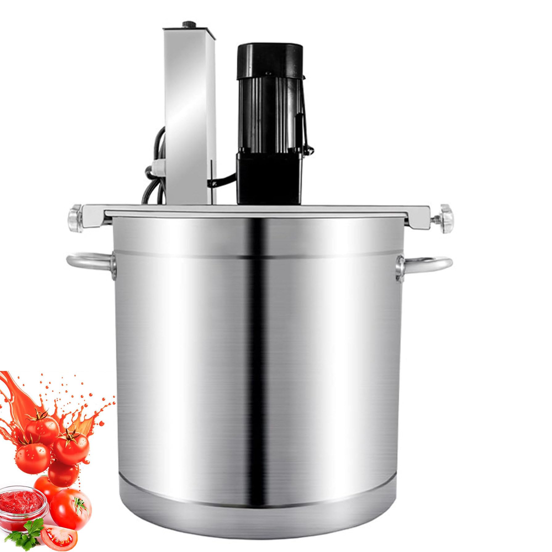GmhXylophyte Electric Jam Mixer - Stainless Steel Automatic Pot Stirrer With 4-Blade Mixing Scraper, For Soup, Chili Sauce, Beverage, Jam & Porridge, One-Touch Type50