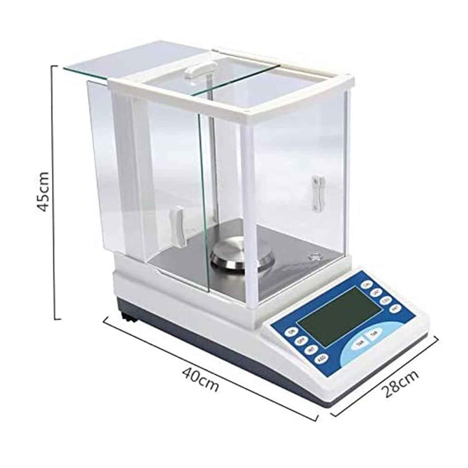 Balanza de Alta precisión, balanza analítica de Laboratorio con Protector contra el Viento, Peso máximo Opcional de 100/200 g y precisión de 0,0001 g, función de conteo d,