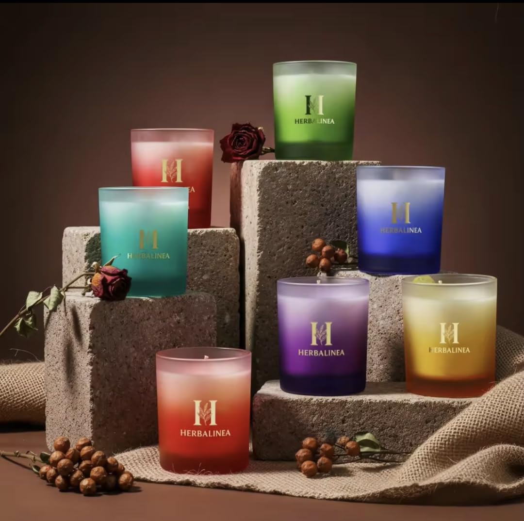 Set 7 Velas Chakra Premium – Velas Aromáticas de Soja con Cristales Naturales y Flores Secas | Pack Espiritual para Meditación, Yoga, Relax y Decoración Zen | Regalo Original