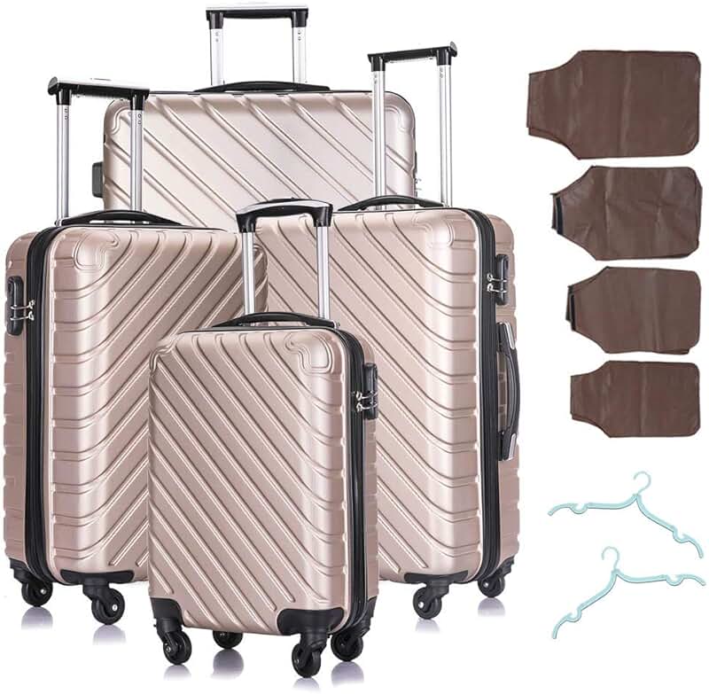 luggage with hangers