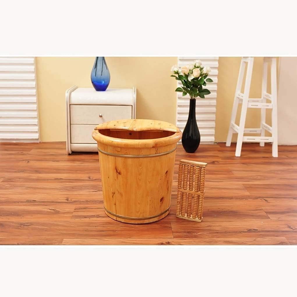 Pediluvio Vasca da Bagno Barilotto per piedi,Secchio da bagno in legno per massaggio,Fatto a mano,Pediluvi Superficie liscia,Accessori per il bagno presenti