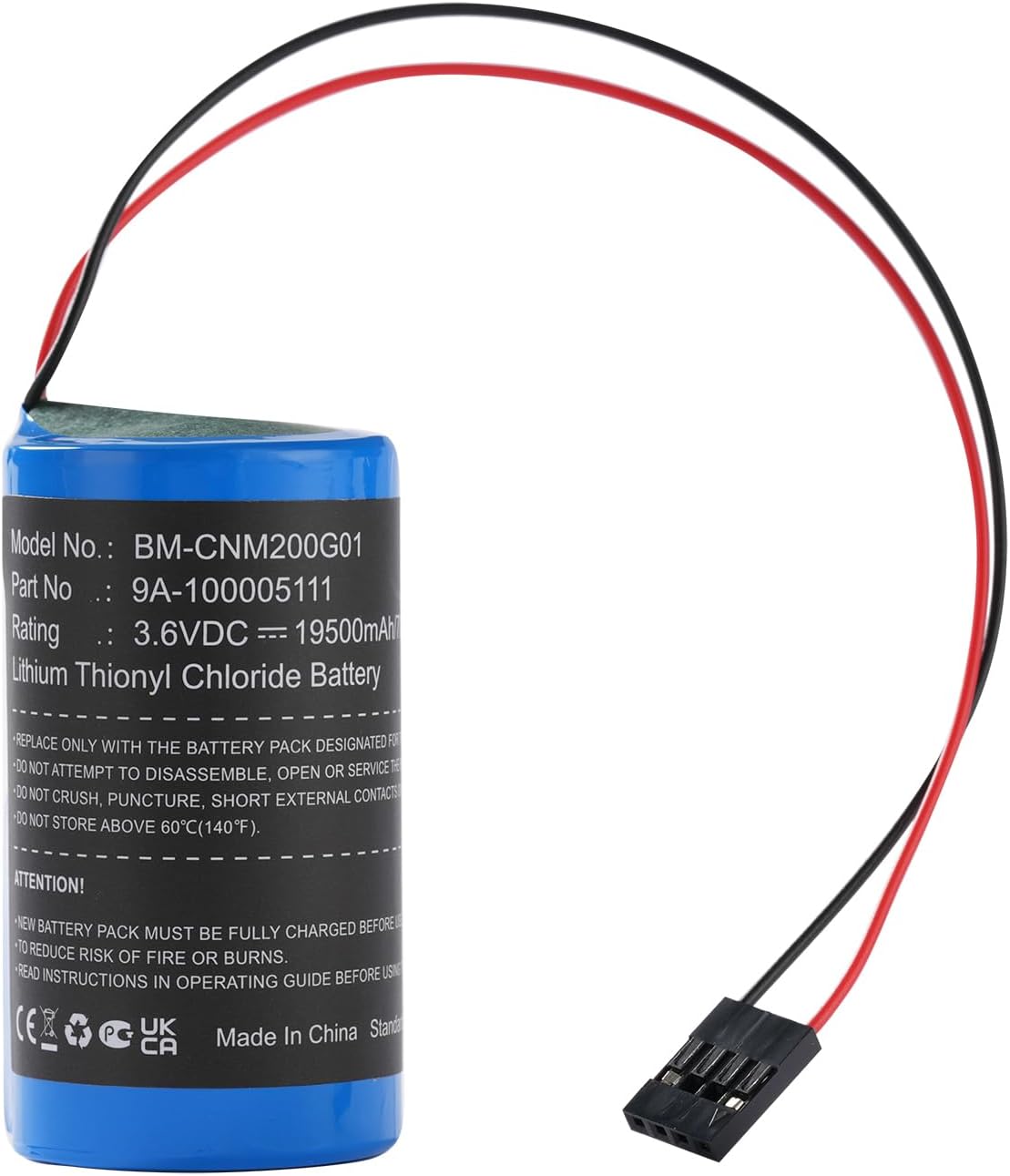 4 Pcs Updated 19500mAh Haliburton 700 Flow Meter 99143283 9A-100005111 MV-100005111 LS33600-CN1 Battery Replacement for Cameron Nuflo MC-II Plus EXP MC-III Plus Flow Analyzers MC-II Plus