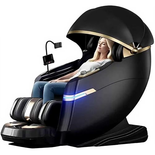 Massage Chair Full Body and Recliner, Zero Gravity Rest Cabin with Sleep Hood-Shiatsu Roller Airbag Heating, Body Scan SL Track Recliner, Relax for Home Office Use Gift for Women & Men