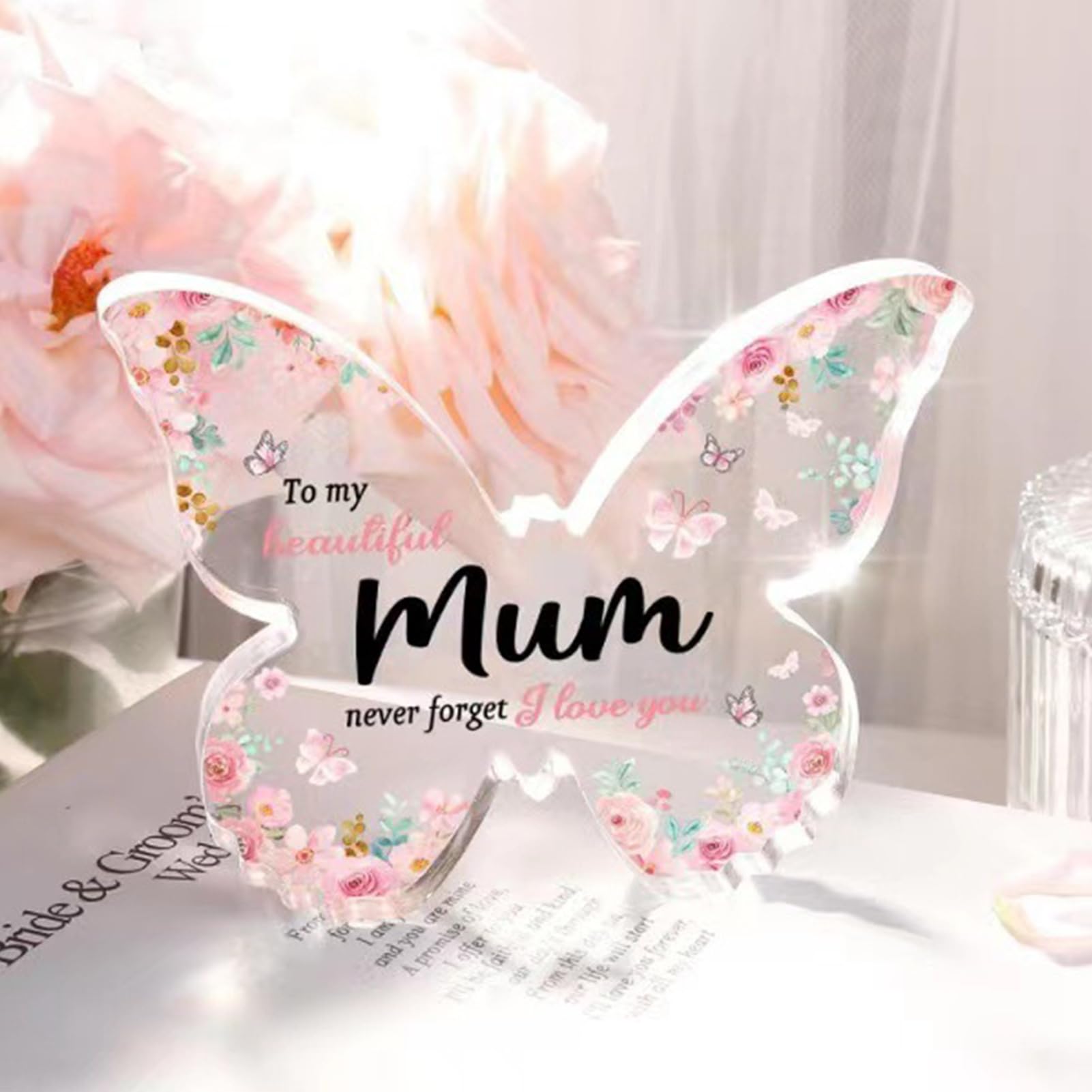 Targa In Acrilico Personalizzata “Thank You Grandma” Con Base – Regalo Per Nonna, Anniversario, Compleanno – Dimensioni 15x20 Cm, Spessore 3 Mm – Design Chiaro E Resistente - 5