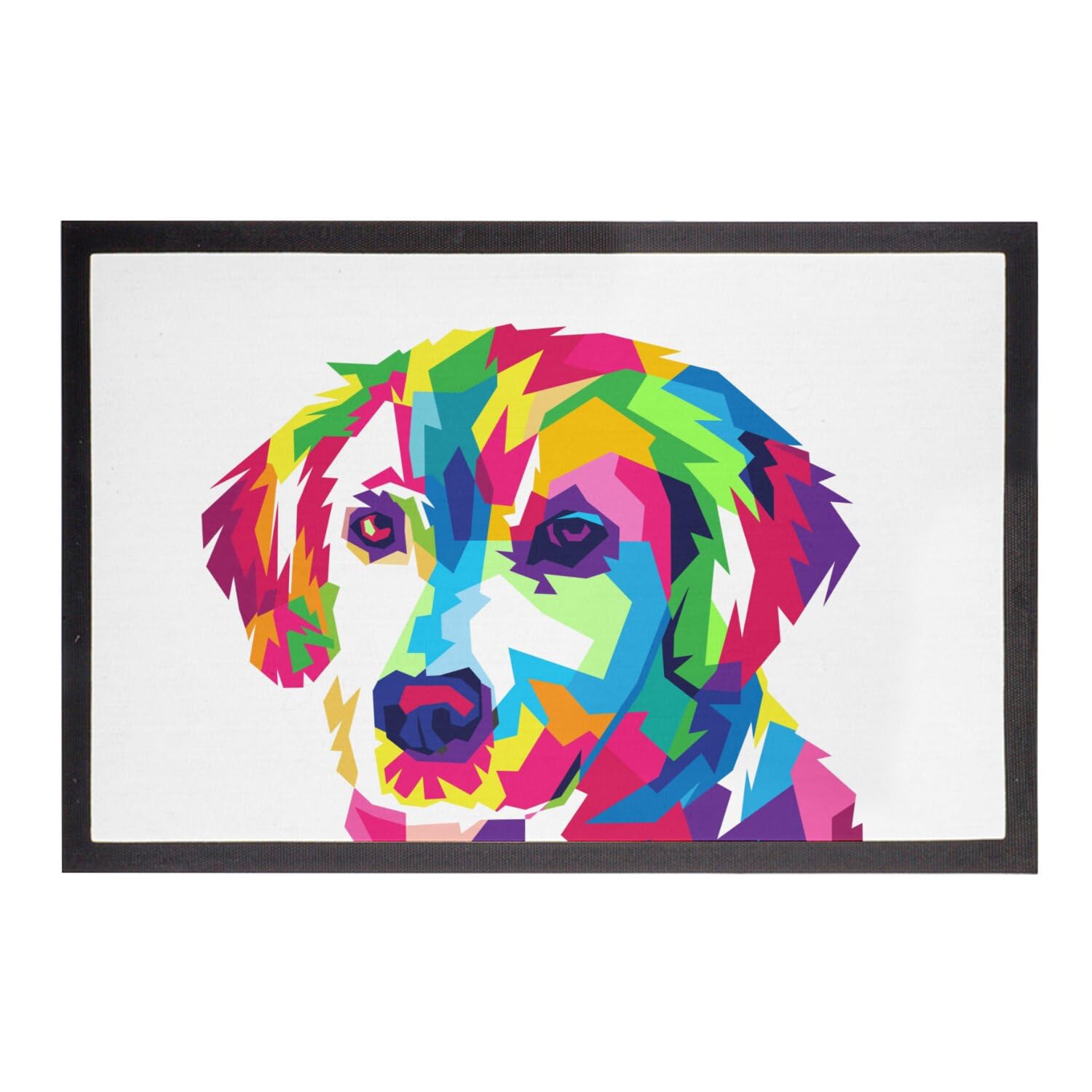 Paillasson chiot Labrador art mignon tapis de porte multicolore chien 60x40cm entrée