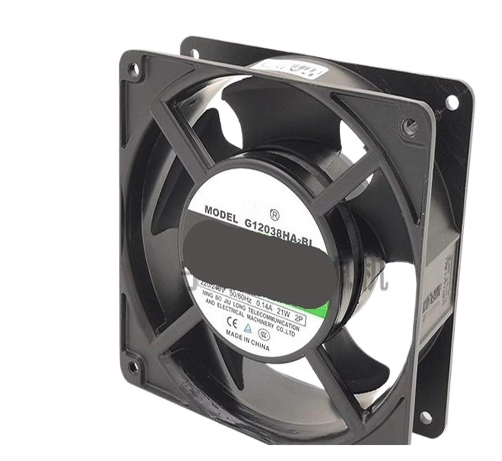 Ventilateur à flux axial G12038HA2BL contre la surchauffe des armoires 380V