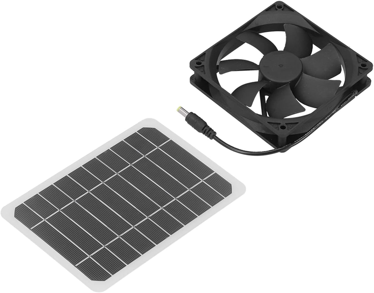 Fafeicy 6W Solar Panel Fan with Monocrystalline Silicon for Pet House