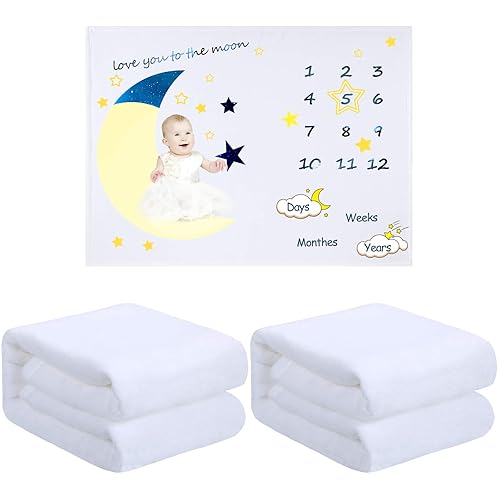 Manta de recepción de bebé en blanco, manta de sublimación blanca suave y cálida para bebé, manta para recién nacido, para cuna, cochecito, viajes,