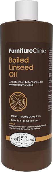 Boiled Linseed Oil 500ml - Gloss Finish for Wood Furniture