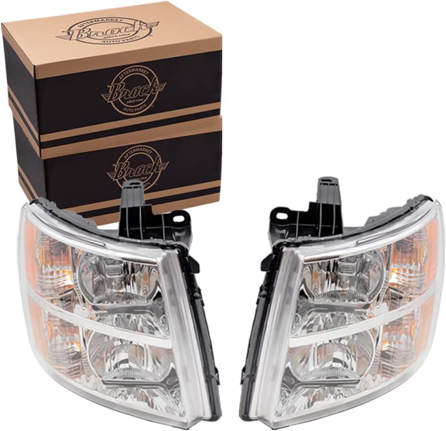 Pair of Brock Headlight Assemblies for Chevrolet Silverado