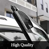 Vista 8 de 94981 - Protector de lluvia para ventana lateral, deflector de ventilación, montaje exterior, cinta inastillable, color humo oscuro, 4 piezas