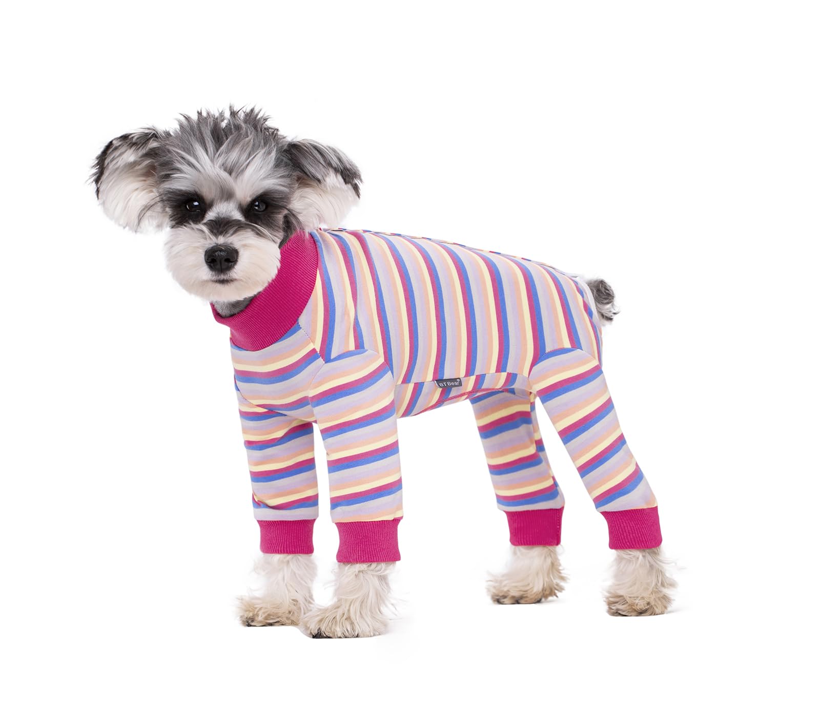 BT Bear Dog Recovery Suit,Elastic Puppy Small Dogs After Surgery Onesie Protect Joints Anti Licking for Female Male Dogs,Pets Pajamas PJS Bodysuit for Cats Small Dogs,Hot Pink M โ image 1