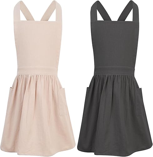 Miniatura 1 de Delantal para niños, delantal con espalda cruzada, delantal estilo japonés, ropa para el hogar