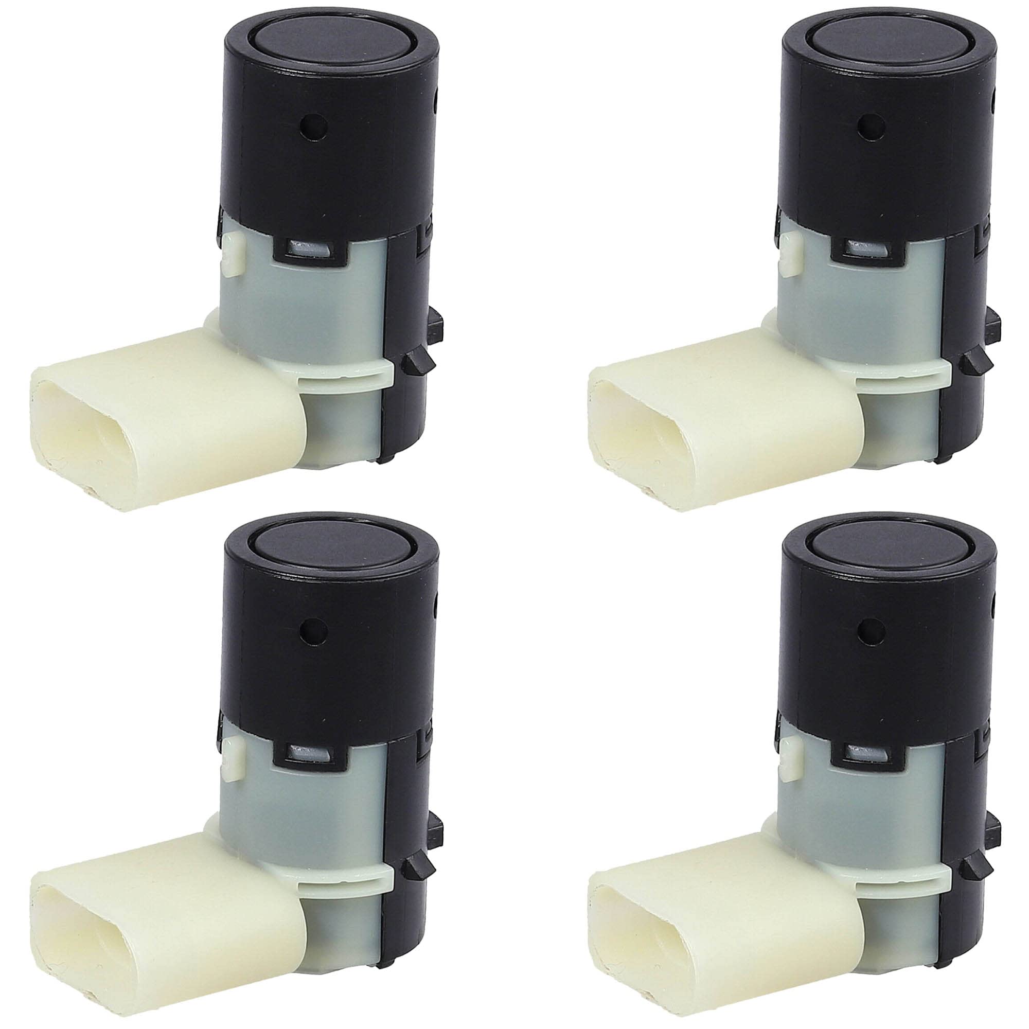 (Lot de 4) Capteur Radar de Recul Aide Stationnement Avant ou Arrière compatible pour A4 A6 A8 OCTAVIA II MULTIVAN V NEW BEETLE POLO TRANSPORTER V - 7H0919275C 4B0919275E