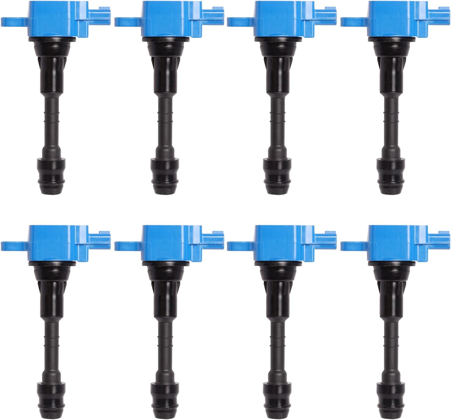 ENA Set of 8 Red Ignition Coil Pack Compatible with Infiniti Nissan 2004 2005 2006 QX56 Titan Truck, 2005 2006 Armada 5.6L V8 Replacement for UF510 C1483 224487S015 5C1482 GN10243
