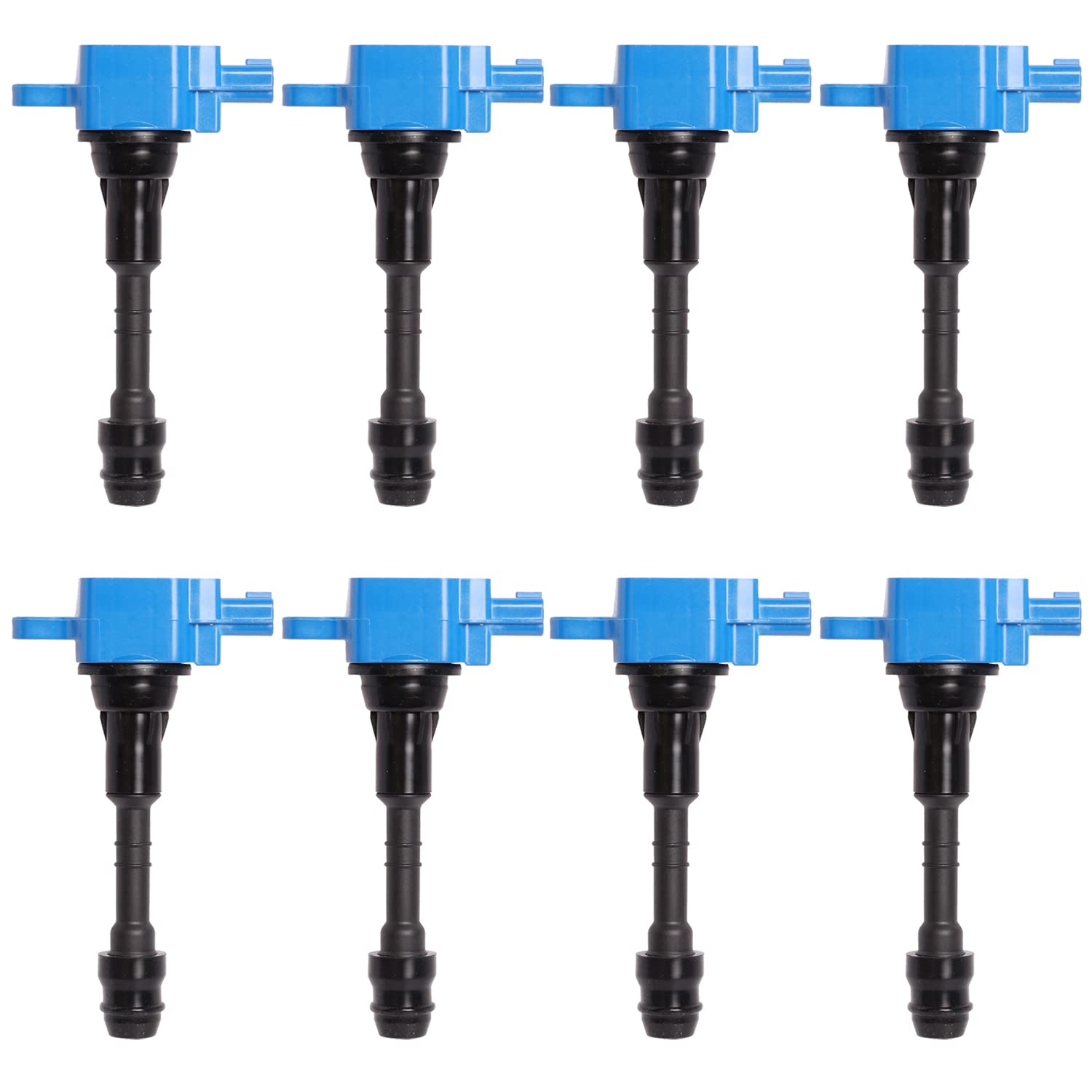 ENA Set of 8 Blue Ignition Coil Pack Compatible with Infiniti Nissan 2004 2005 2006 QX56 Titan Truck, 2005 2006 Armada 5.6L V8 Replacement for UF510