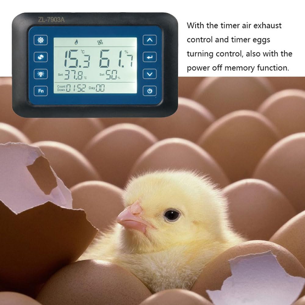 Controlador de temperatura de incubación con control de humedad de conexión PID y SSR, salida precisa para incubadoras de huevos
