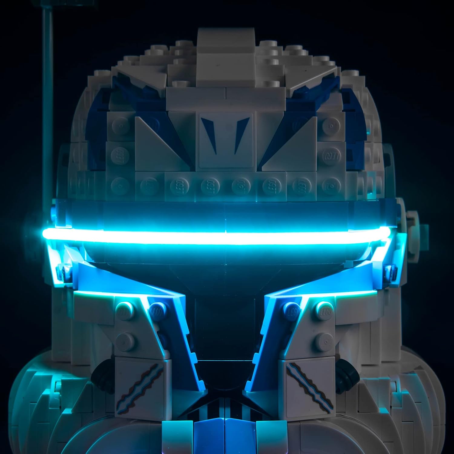 LED Lighting Kit Compatible with Lego Captain Rex Helmet Set 75349 - Lights Only - Decoration LED Light Kit without Building Block Model (Basic Version)