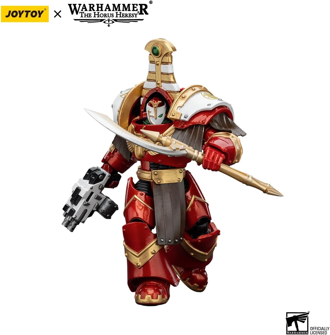JOYTOY Warhammer 40k 1/18 Scale Collectible 5.4in Action Figure: Thousand Sons Sekhmet Terminator Cabal Sekhmet with Combi-Bolter and Achea Force Weapon