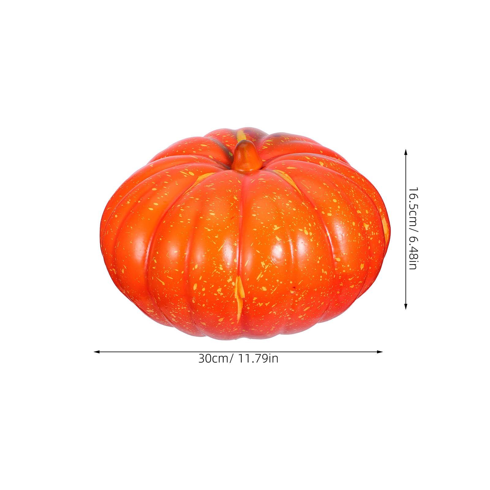 BESTonZON Schaum Kürbisse für Außenbereich Dekokürbisse Orange Herbstdeko Tischornamente Erntedekorationen Künstlich Kürbisfiguren für Kamin Sims Küche