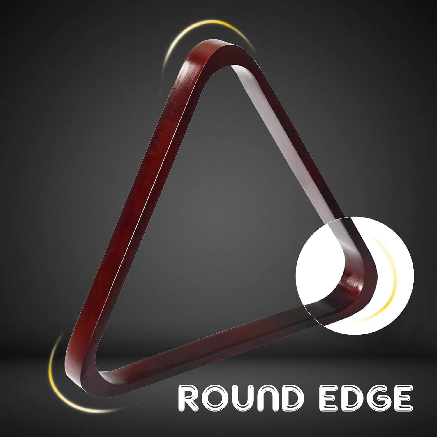 Solid Wood Pool Ball Rack Billiard Ball Triangle Rack, Pool Table Ball Holder Positioning Rack,2-1/4" Pool Ball Rack