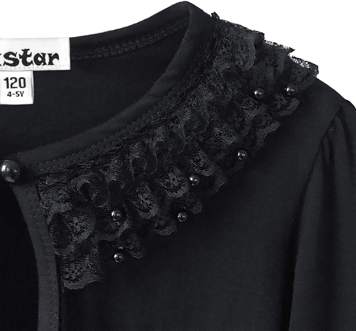 Girls Lace Bolero Shrugs Long Sleeve Cardigan Dress Cover Up Tops for Little Kid - Image 5