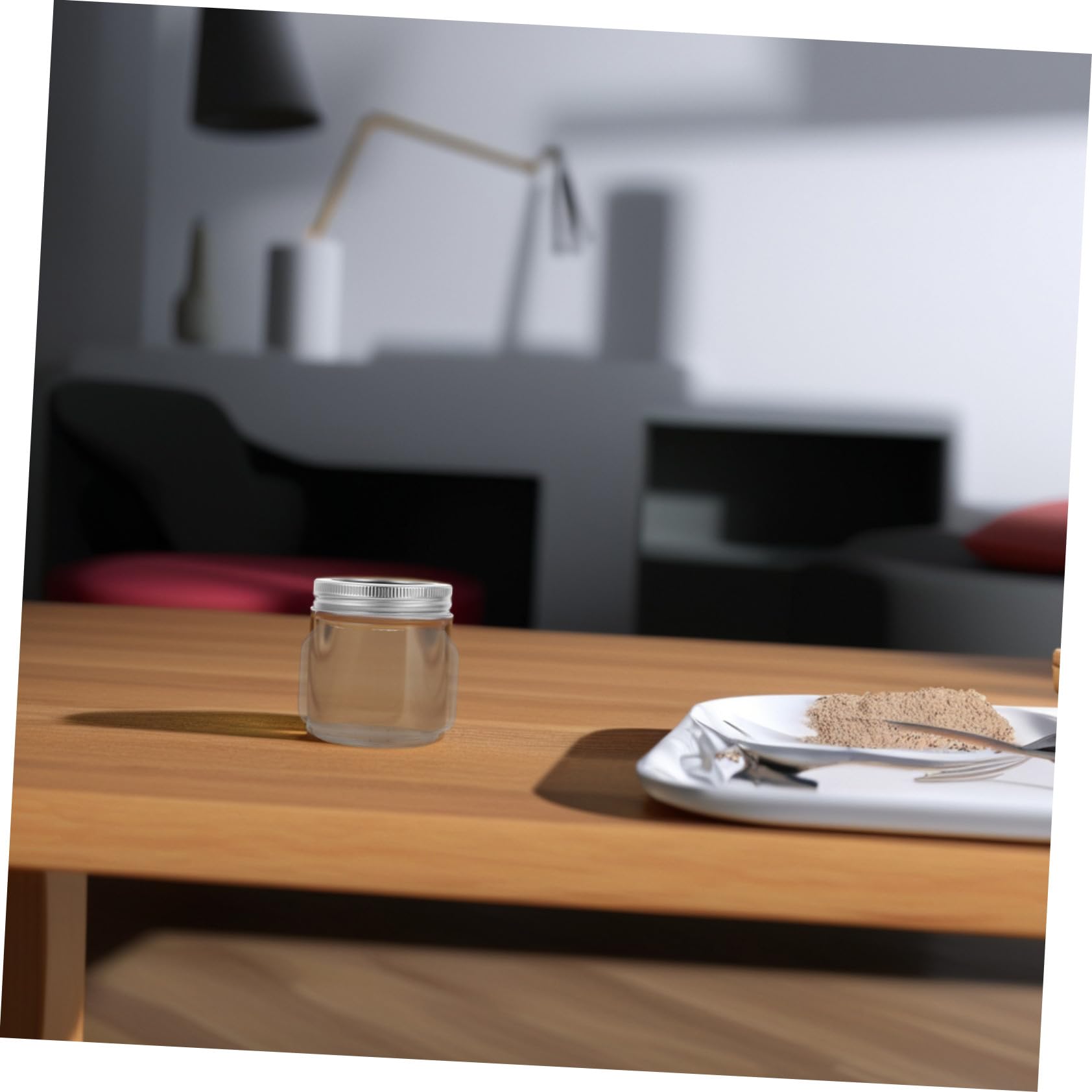Cabilock 6stücke Luftdichte Aufbewahrungs-gläser mit Deckel Kleine Einmachgläser aus Glas Transparent mit Luftdichtem Verschluss für Salate Gelees und Mehr