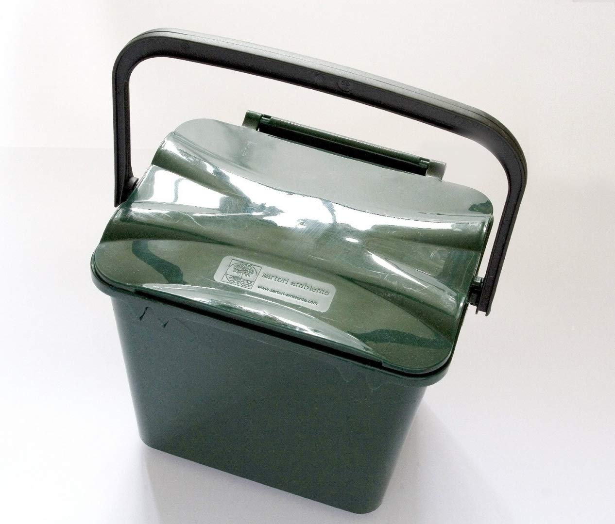 Urba 7 Litre Kitchen Food Waste Caddy Moss Green