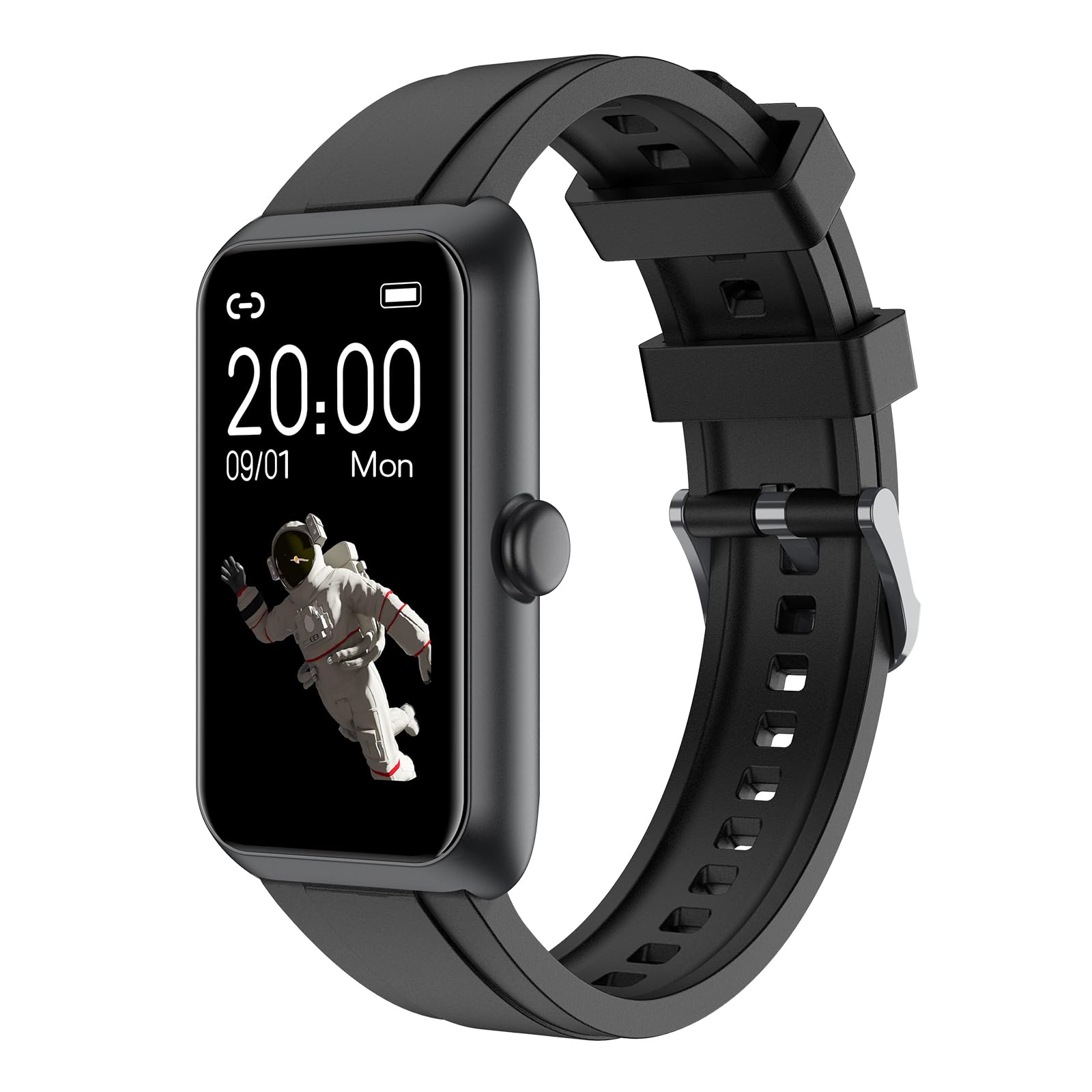 fitness tracker with heart rate, sleep monitor, 100+sports modes smart watches for men women, ip68 waterproof, activity & step tracker watch for android/ios phones (black)