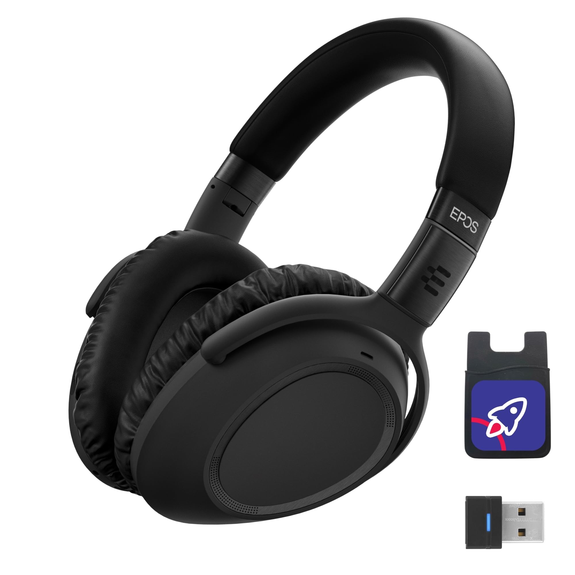 Sennheiser MB 660 UC (507092) - Dual-Connectivity, Wireless, Bluetooth, Foldable, Adaptive ANC Over-Ear Headset | For Desk/Mobile Phone & Softphone/PC Connection | UC Platform Compatibility (Black)