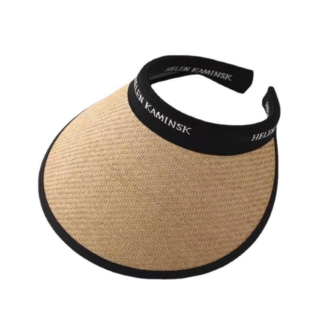 AKJAXQU Sombreros de Playa Mujer Viseras de Sombrero de Paja Plegables enrollables de ala Ancha