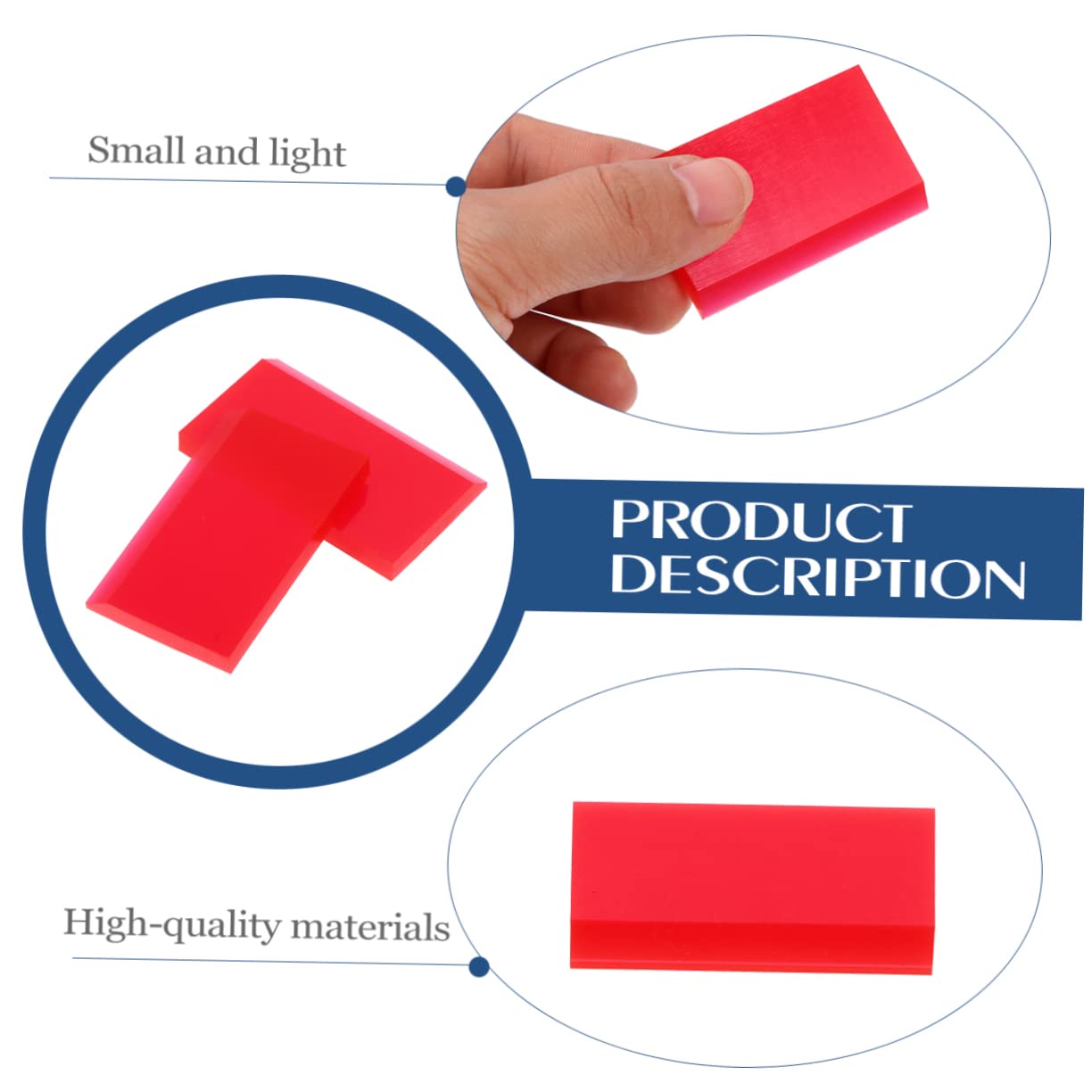 Cabilock 5pc Beef Tendon Car Film Squeegee Tinting and Installation Tools Safe for Hands
