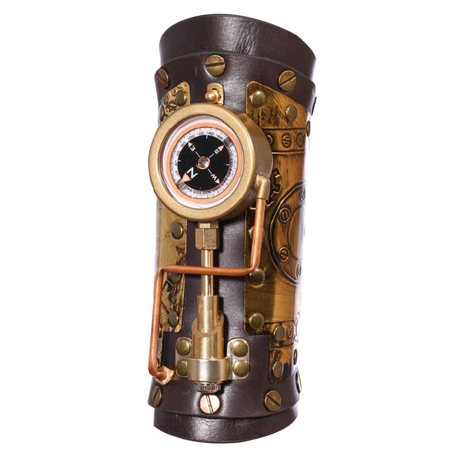 Bracciali In Pelle Bracciale steampunk originale con | Parabraccio In Pelle Per Cosplay, Costume, , Adulti, Feste, Spettacoli E Eventi Festivi, Per Donne