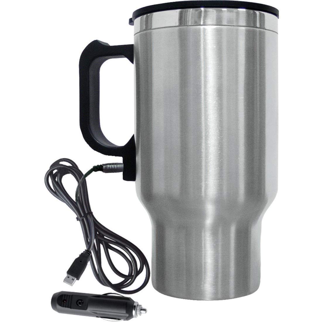 Sponsored Ad - Car Kettle Boiler 450ml Stainless Steel Mug Heating Travel Cup with DC 12V Charger
