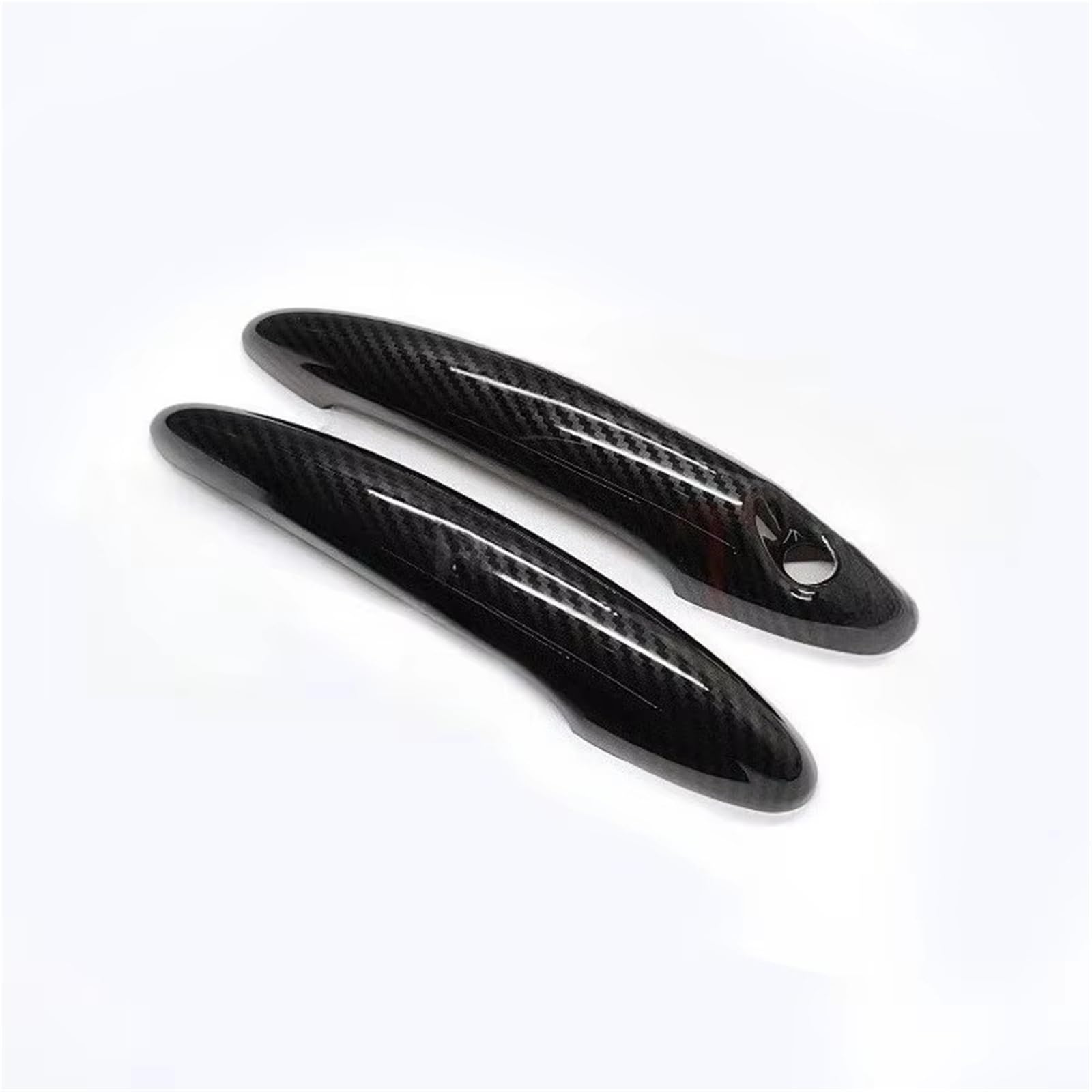 Cfdekoib Carbon Fiber Exterior Door Handle Cover Car Exterior Door Handle Covers Trim Sticker Kit Compatible With Cooper For R58 For R59 For R61 Ring Plus Pair Set Accessories