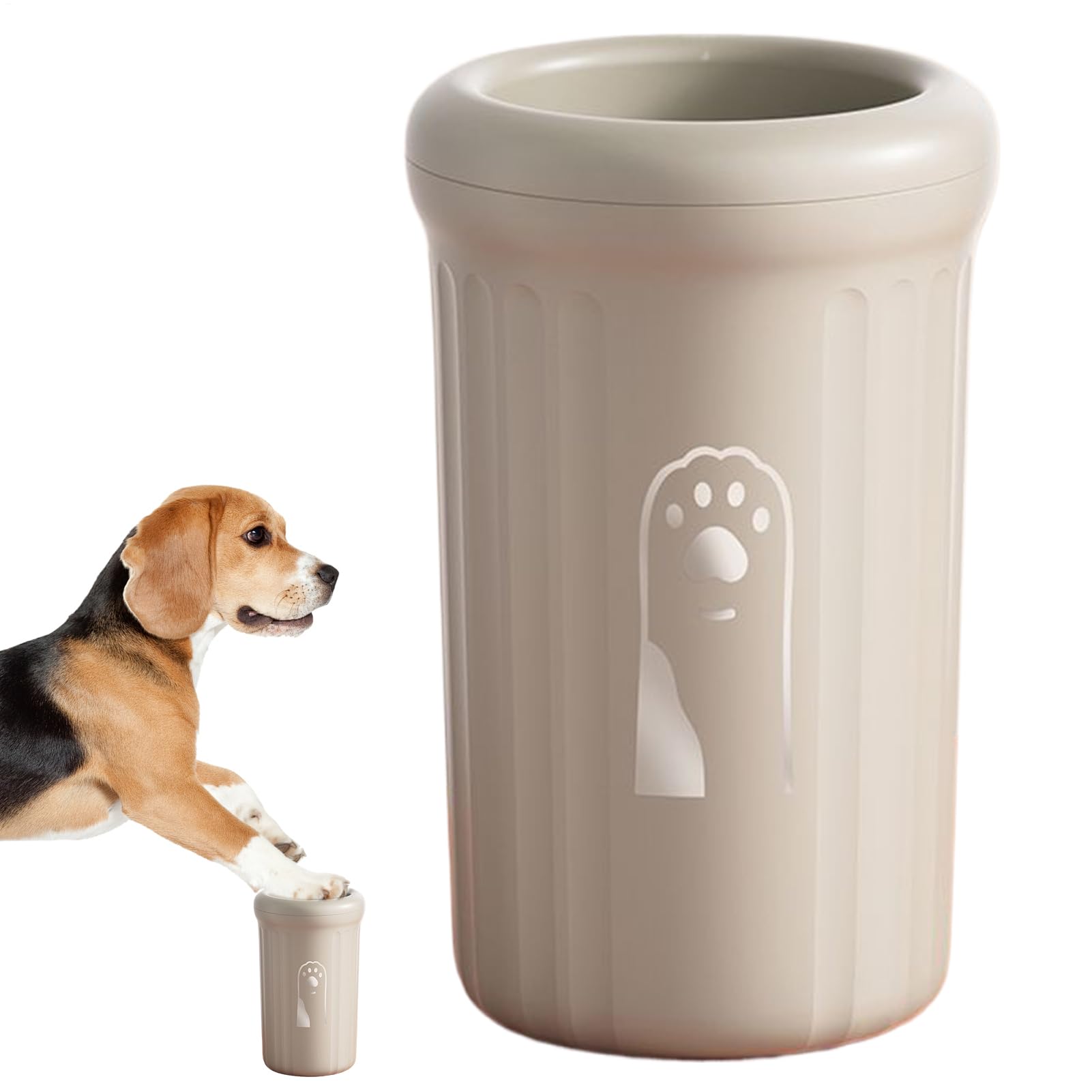 Dog Paw Washer,Pet Muddy Foot Cleaning Cup - Portable Dog Paw Cleaner with Soft Bristles for All Breeds Daily Grooming, Post-Walk Cleaning, Camping, Road Trip