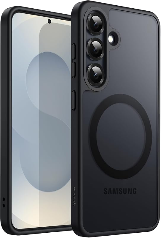 JETech Coque Magnétique pour Samsung Galaxy S25 5G, Compatible avec MagSafe, Étui Housse Antichoc à