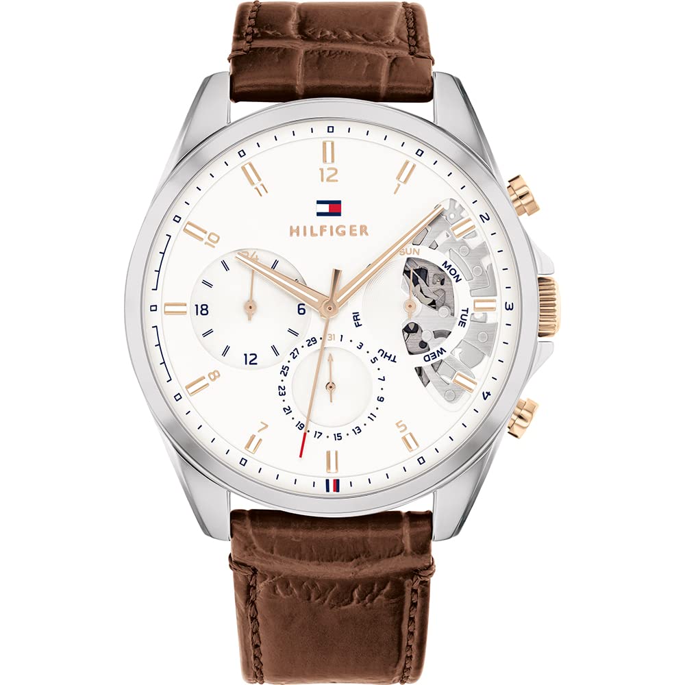 TommyHilfigerWhite Dial Multifunction Mens Watch TH1710450 (B0C37HDXPC) Amazon Price History, Amazon Price Tracker