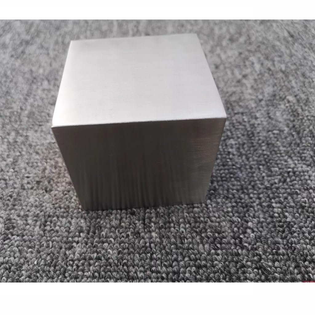 Blok przycisku do papieru ze stali nierdzewnej 304 w kształcie kostki - polerowana kwadratowa podstawa | Wymiary: 40mm, 45mm, 50mm(40x40x40mm)