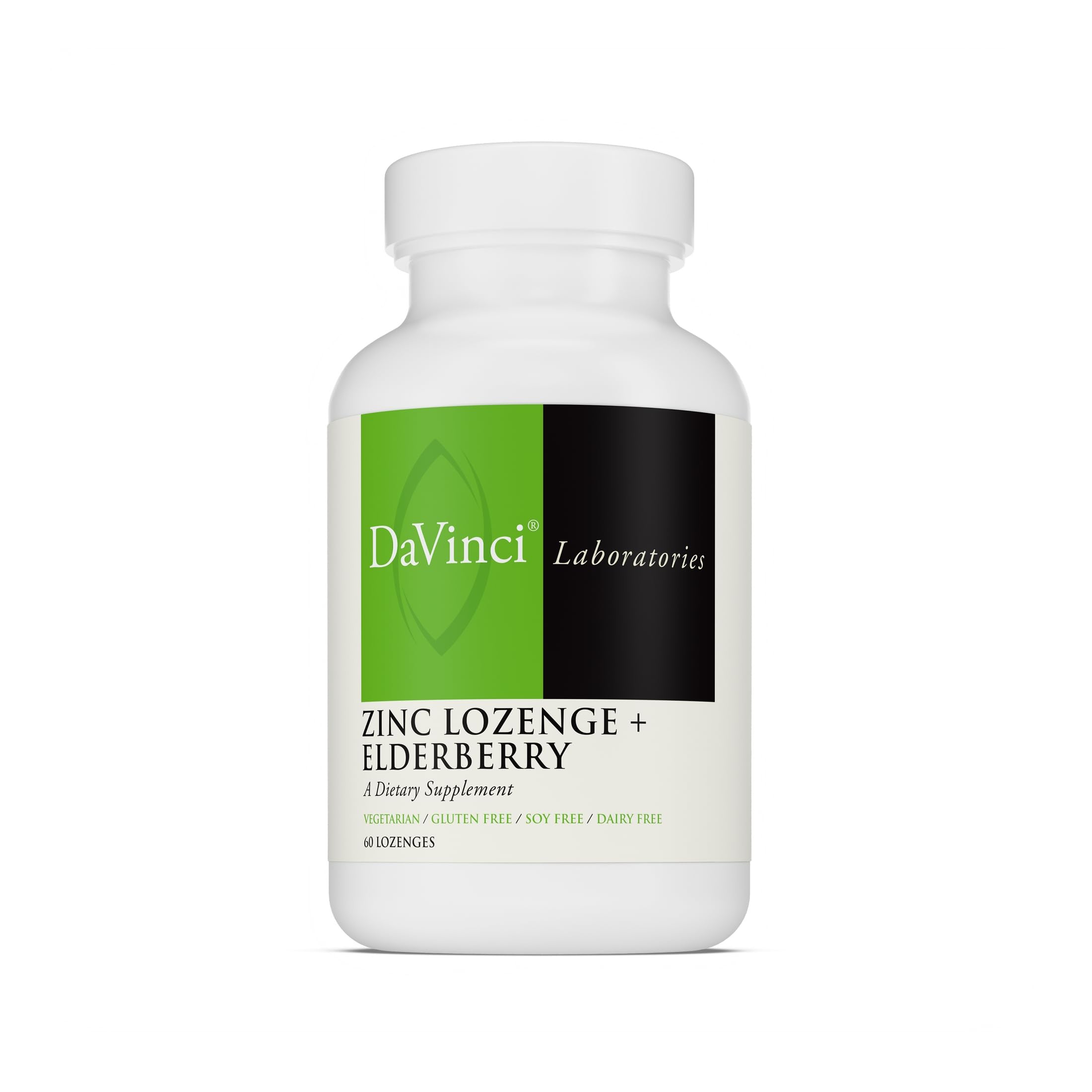 DaVinci Labs Zinc Lozenge + Elderberry, 60 Lozenges